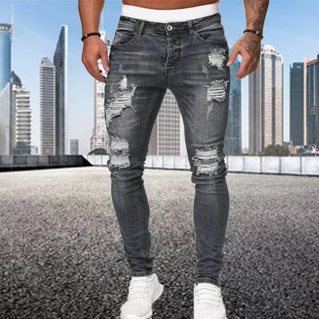 Oliver | Jeans skinny med huller til mænd