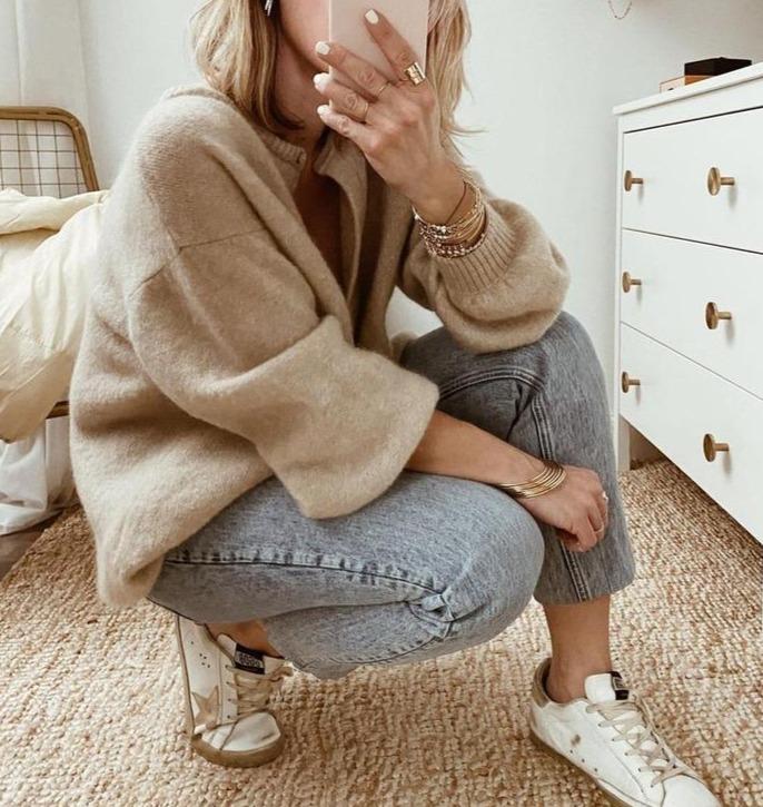 Vera | Kvinders Strikcardigan med Knapper