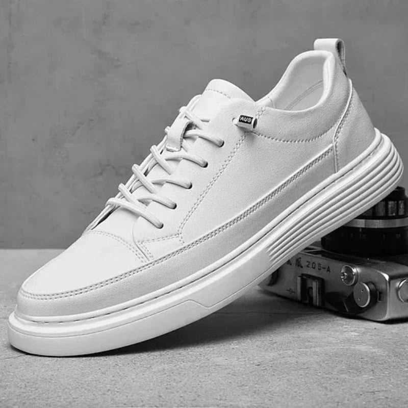 Italienske lædersneakers med elegant design