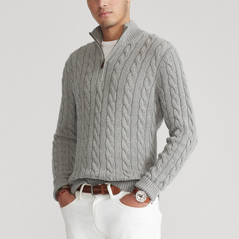 Esben | Klassisk sweater med lynlås til mænd