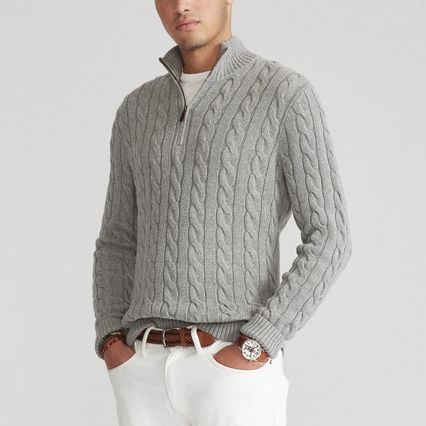 Esben | Klassisk sweater med lynlås til mænd