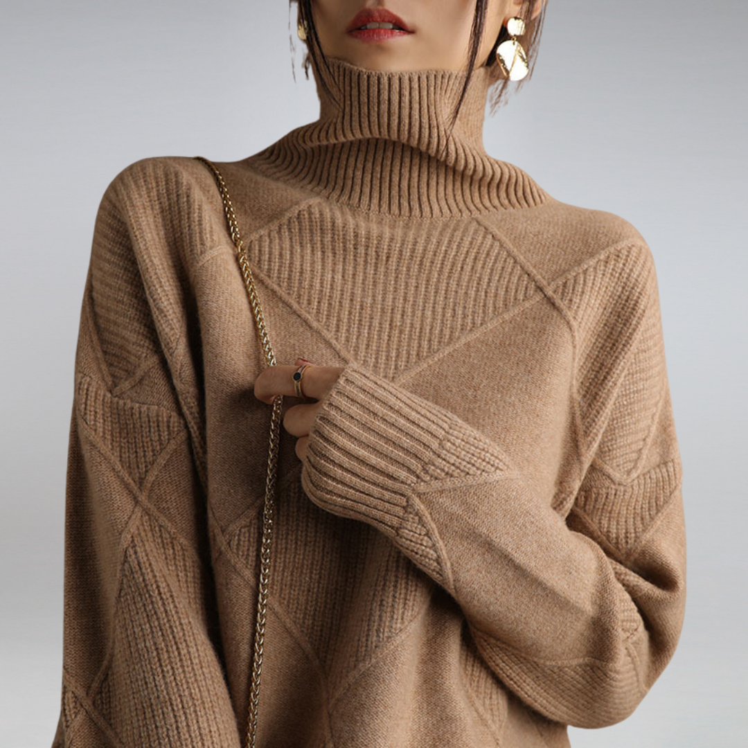 Rebekka | Blød Dame Cashmere Rullekrave til Vinter
