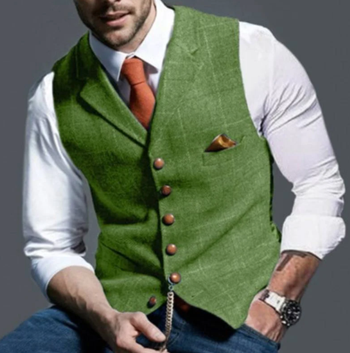 Lars - Elegant herre gilet – Stilfuld, komfortabel og alsidig