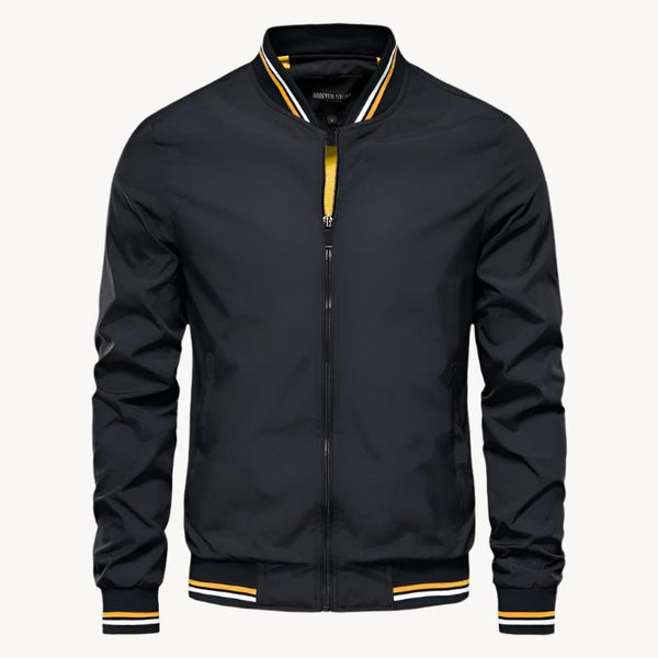 Moderne Herre Bomberjakke i Stilfuldt Design