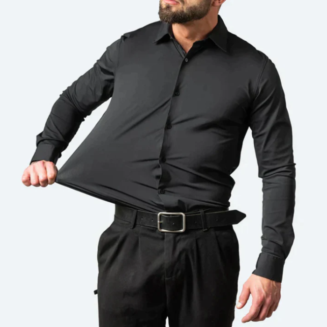 Slim Fit Skjorte med Stræk