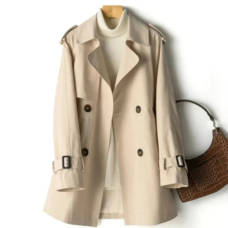 Nora | Klassisk Dobbeltbrystet Trenchcoat til Kvinder