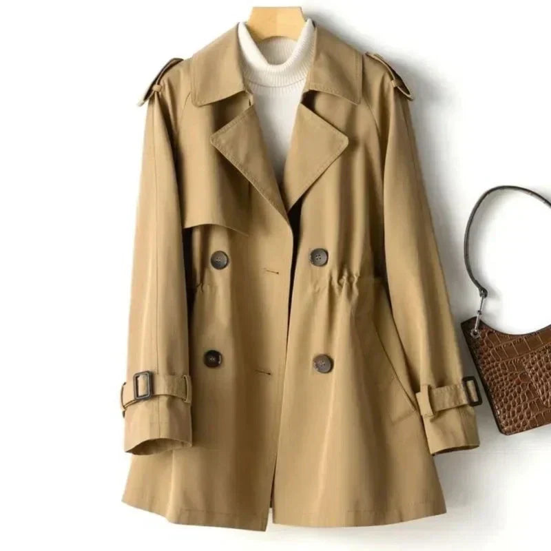 Nora | Klassisk Dobbeltbrystet Trenchcoat til Kvinder