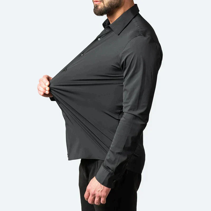 Slim Fit Skjorte med Stræk