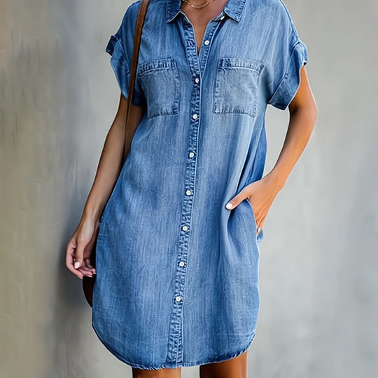 Amalie – Denim Kjole