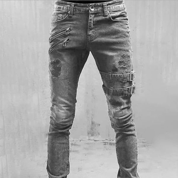 William | Jeans med gotisk spænde til mænd