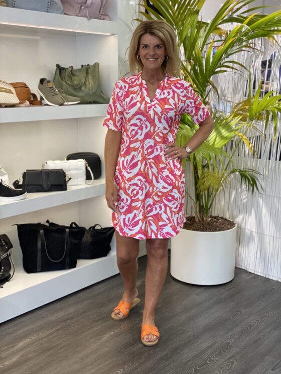 Nanna | Blomstret V-hals Sommerkjole
