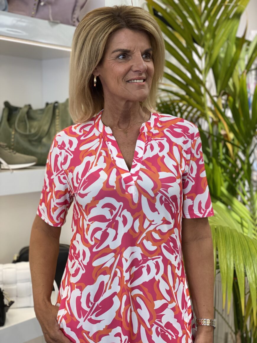 Nanna | Blomstret V-hals Sommerkjole