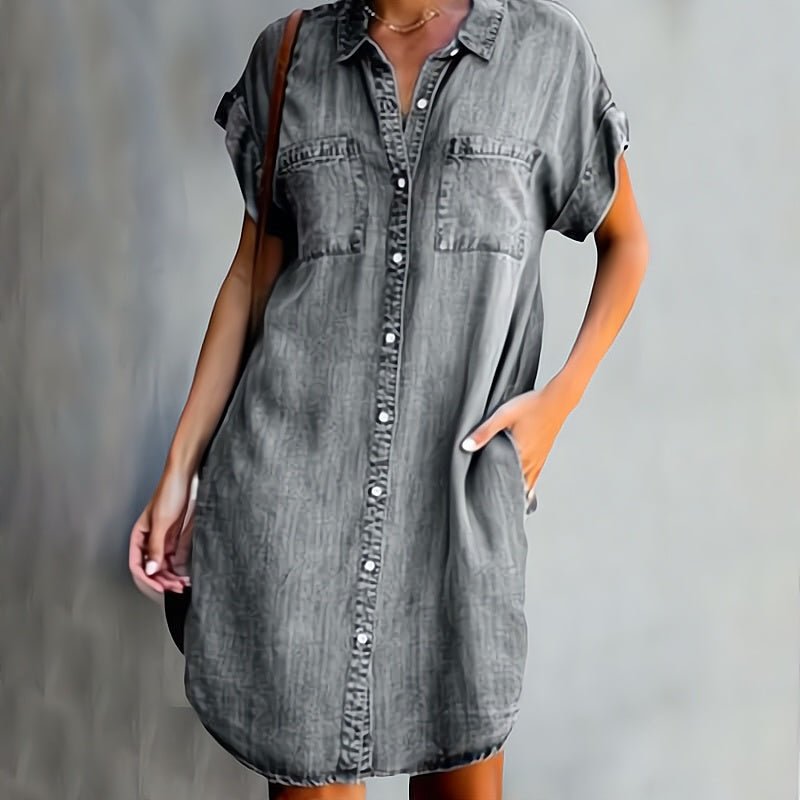 Amalie – Denim Kjole