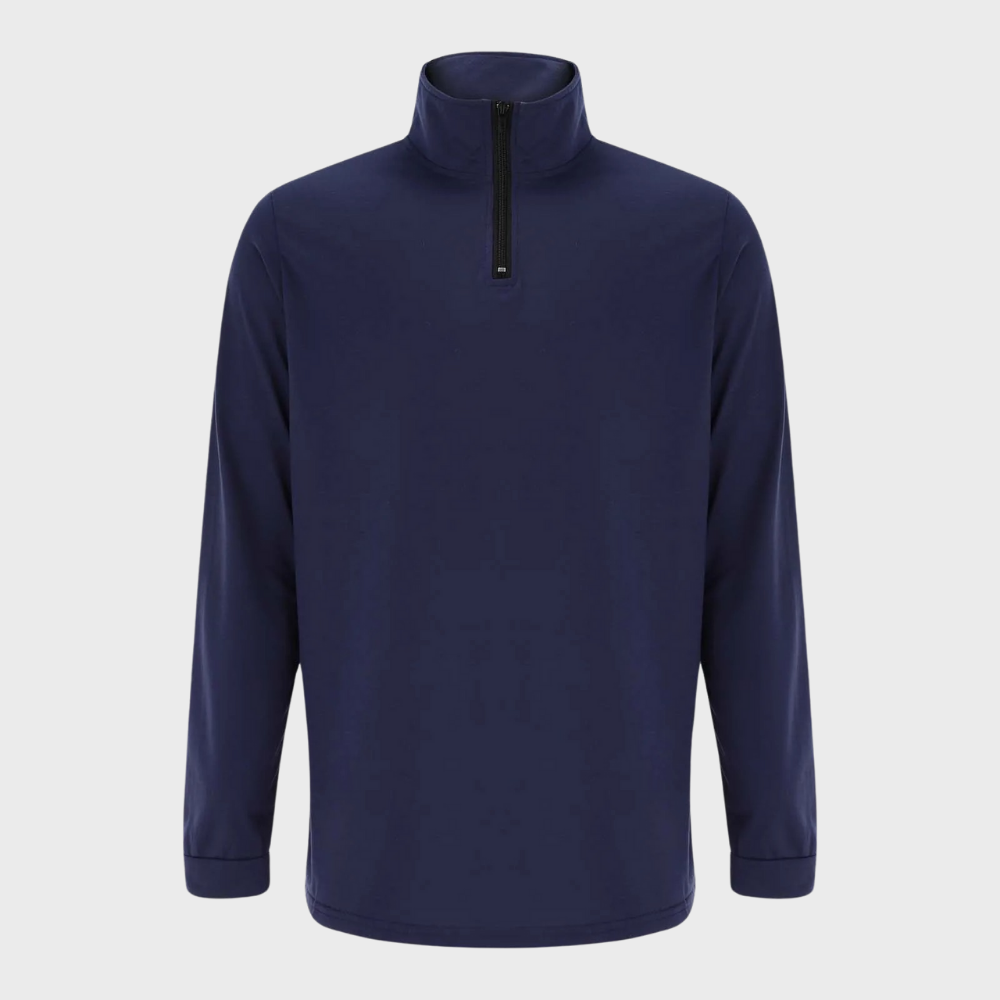 Victor | Lys sweater med lynlås til mænd