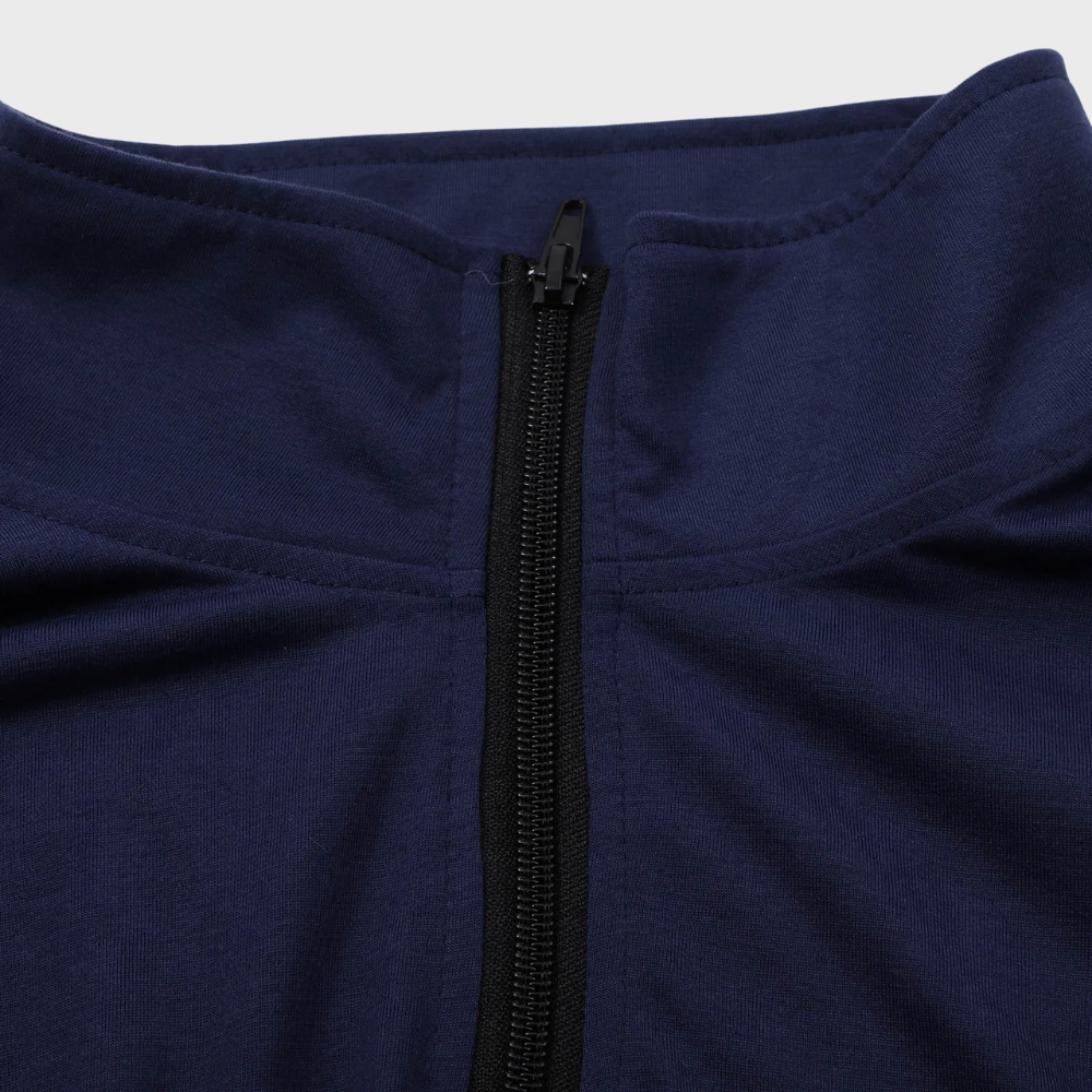 Victor | Lys sweater med lynlås til mænd
