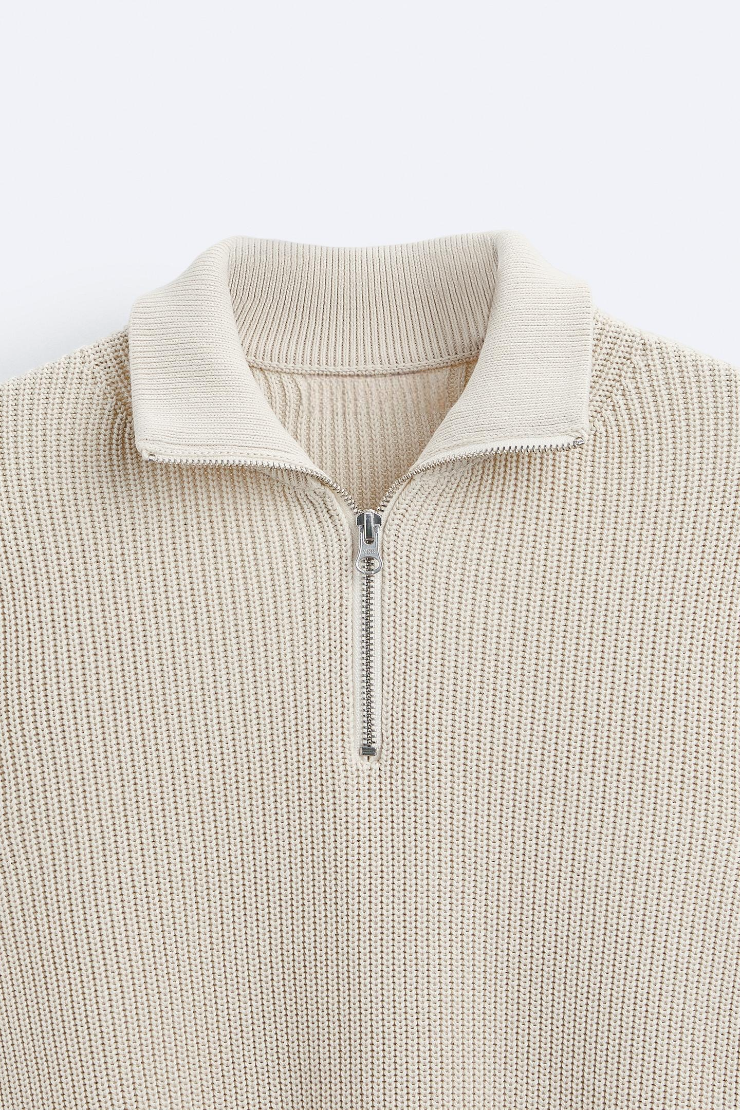 Oliver | Uld sweater med kvart lynlås til mænd