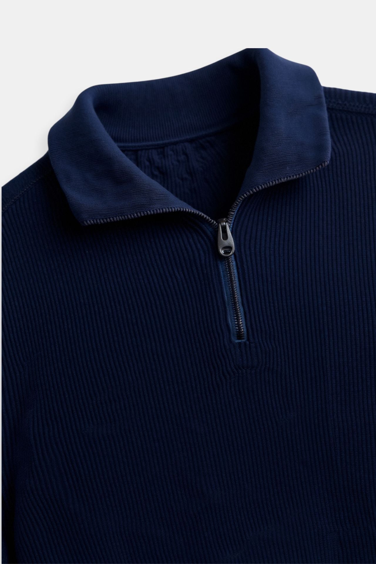 Oliver | Uld sweater med kvart lynlås til mænd