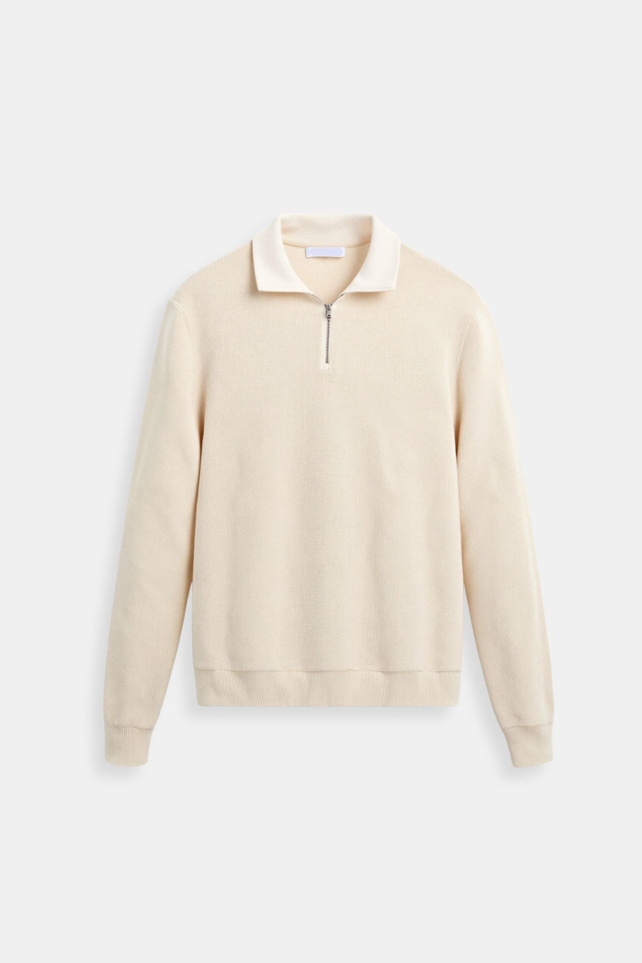 Oliver | Uld sweater med kvart lynlås til mænd