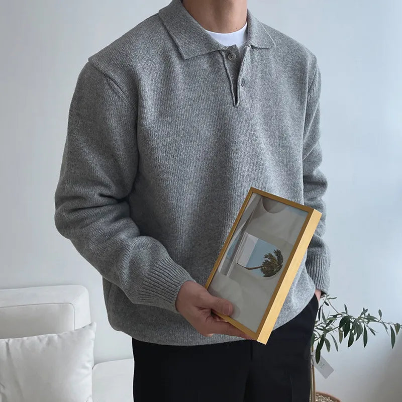 Thomas | Skræddersyet polo sweater til mænd