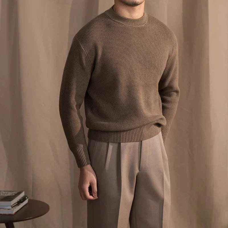 Henrik | Ribbet uld sweater til mænd