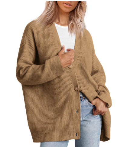 Emma | Stribet Plus Size Cardigan til Kvinder