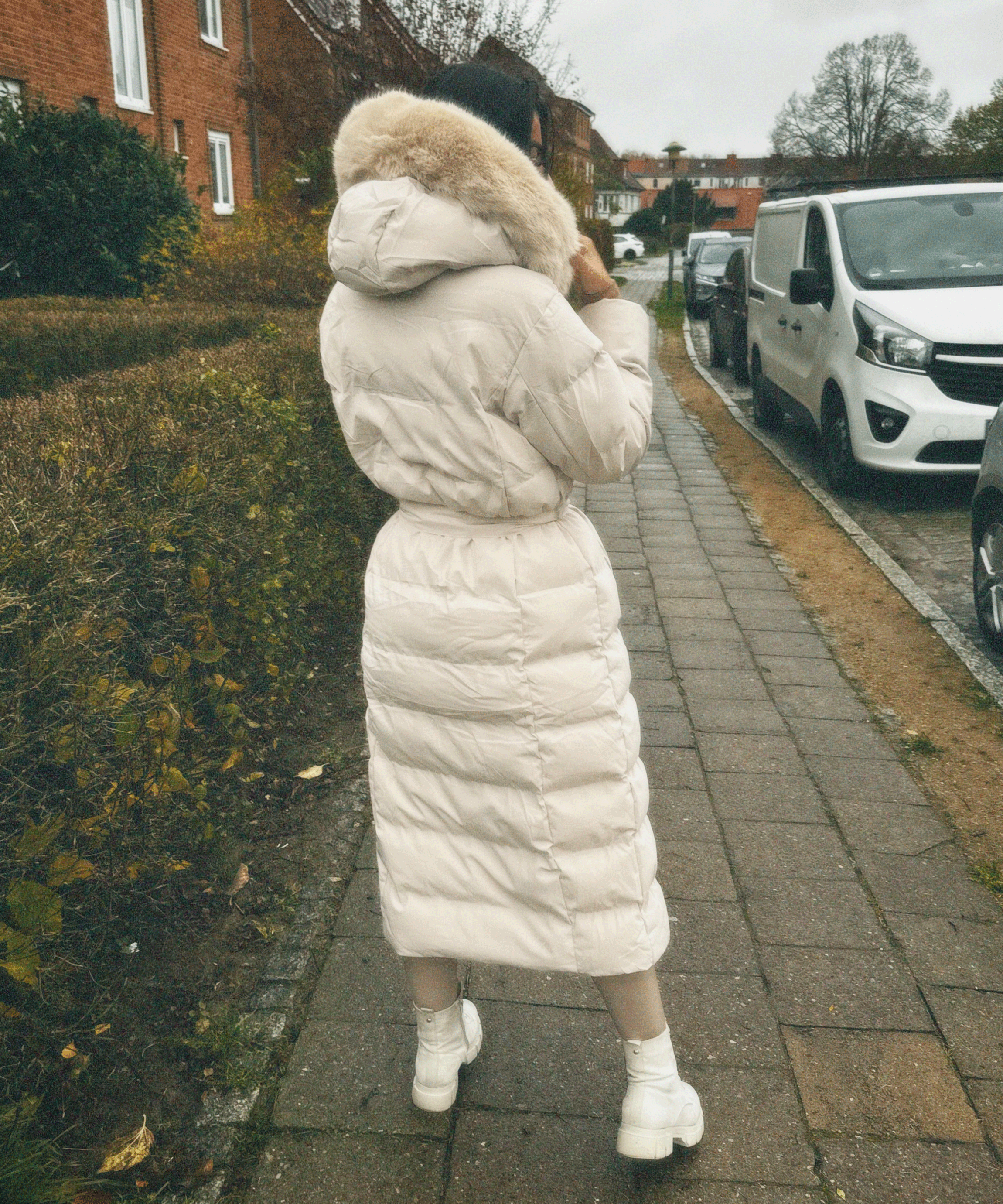 Merle | Beige Parka til Vinterbrug
