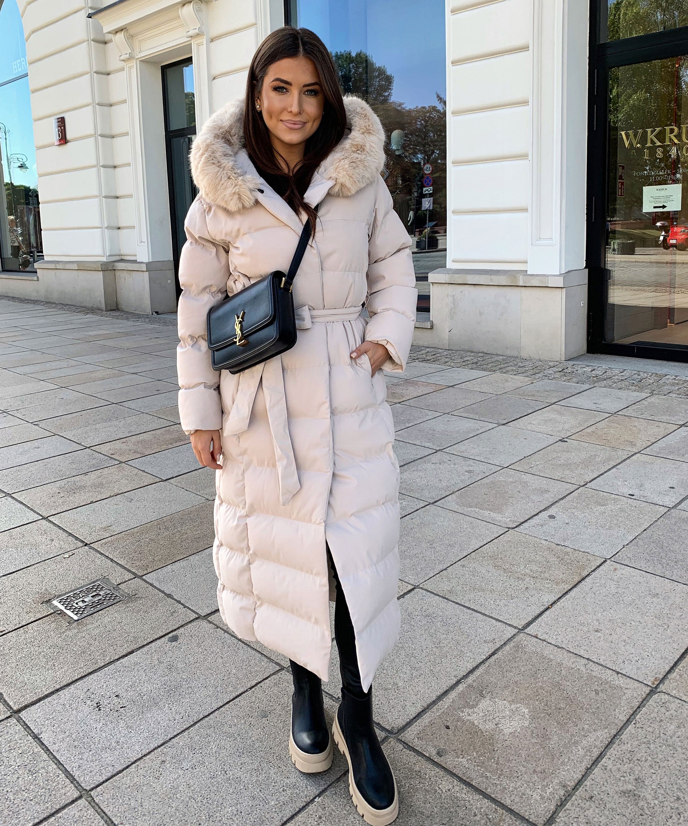 Merle | Beige Parka til Vinterbrug