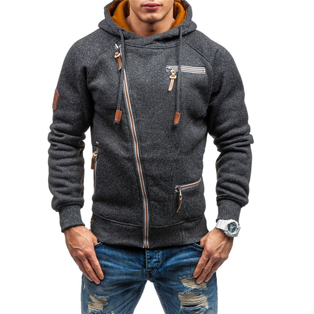 Emil | Fleece hættetrøje i casual stil til mænd