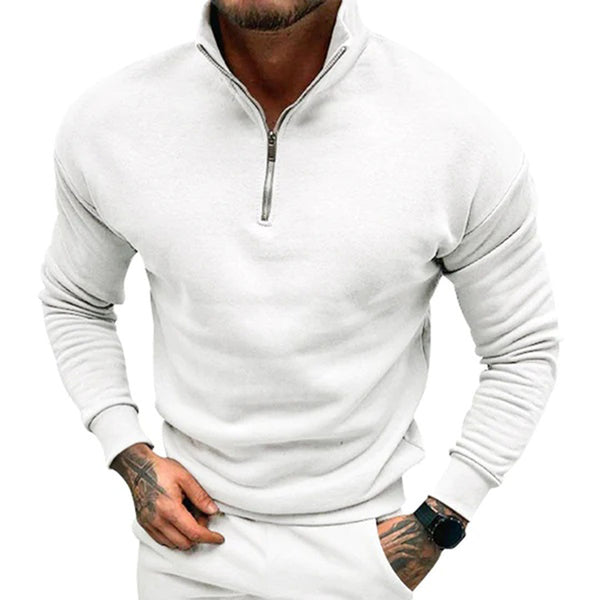 Herresweater med Høj Krave