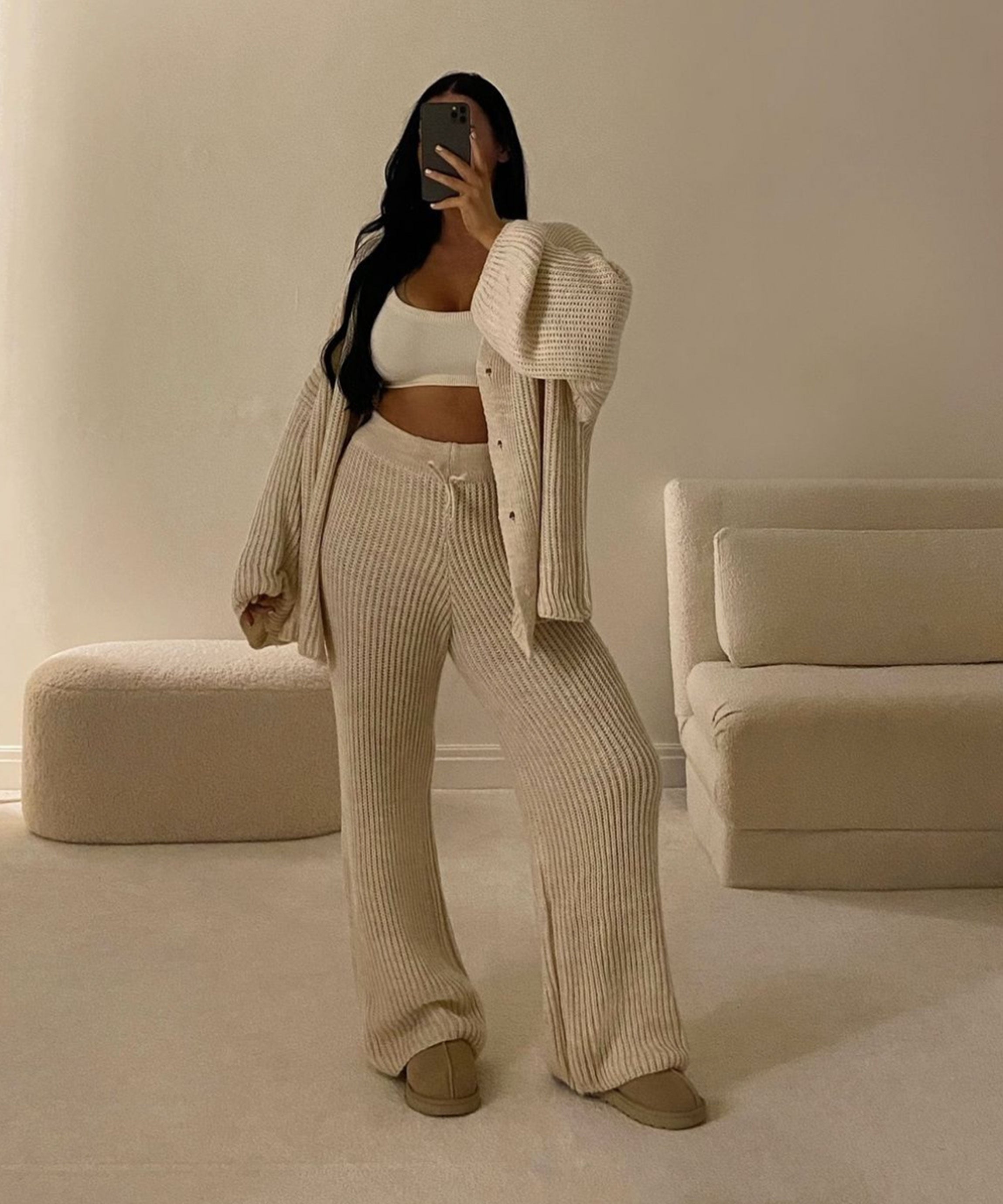 Kirsten | Sæt i Beige til Kvinder