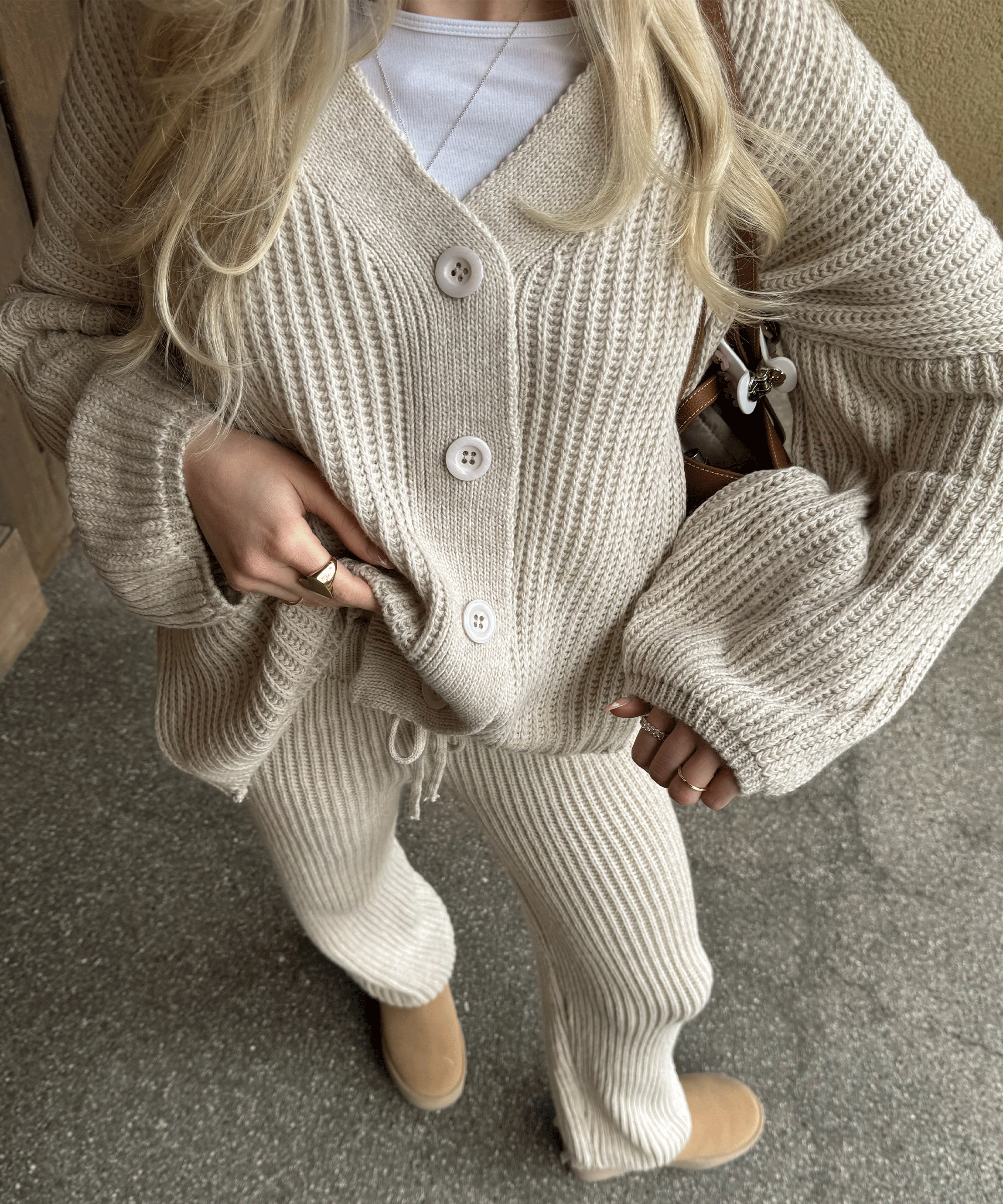 Kirsten | Sæt i Beige til Kvinder