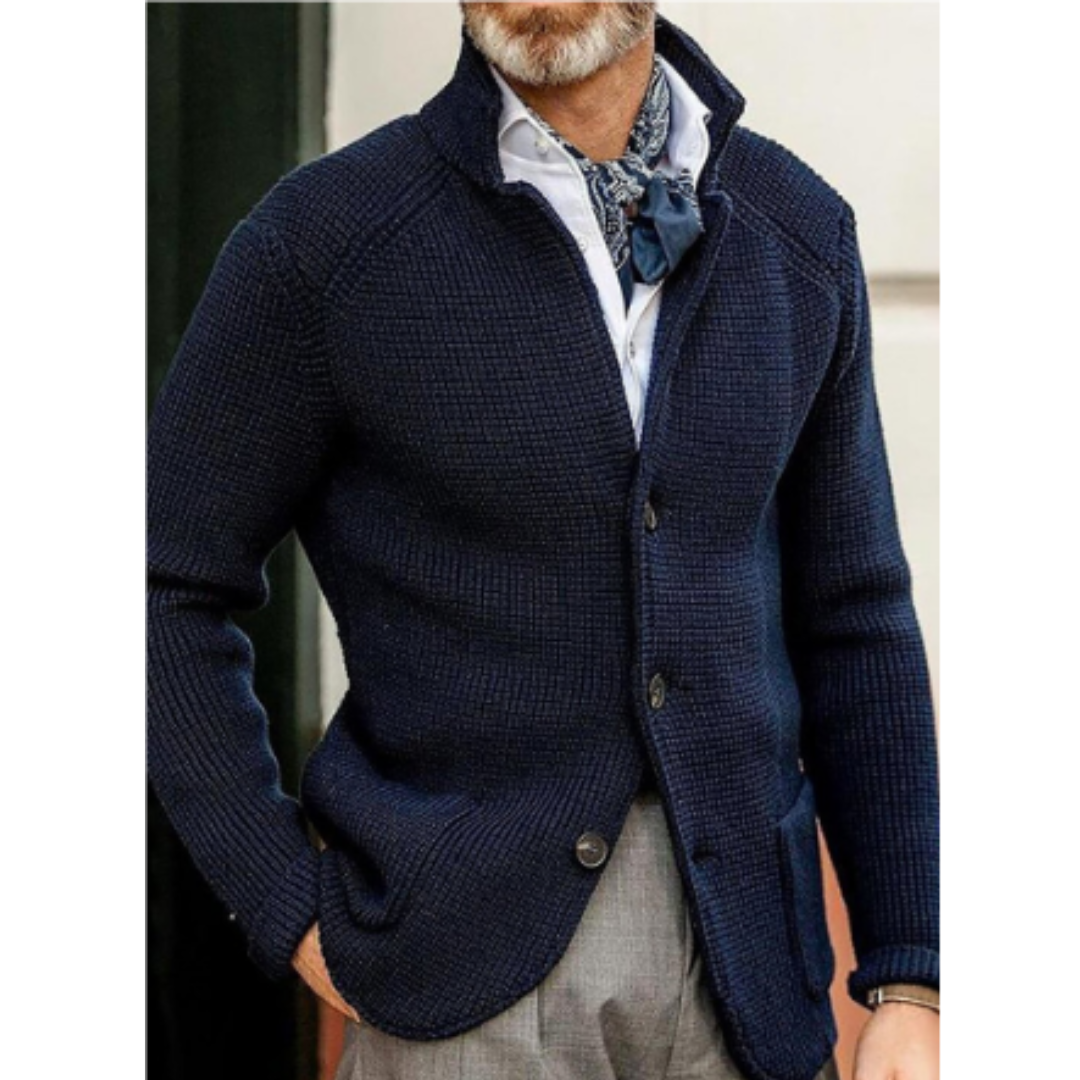 Mathias | Varm sweater med knapper til mænd