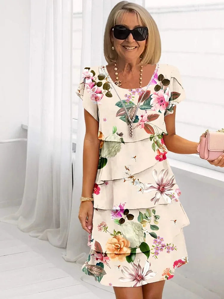 Emilie | Sommerkjole med Blomsterprint