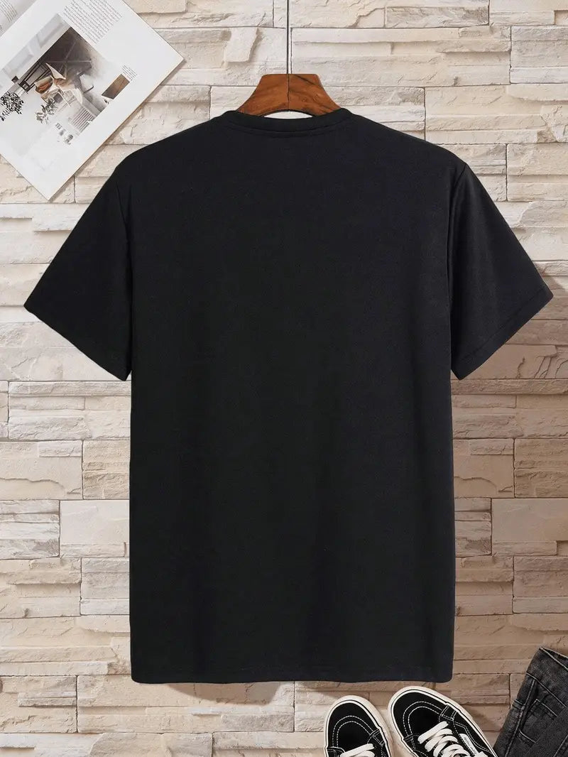 V-Hals T-shirt i Ren Bomuld