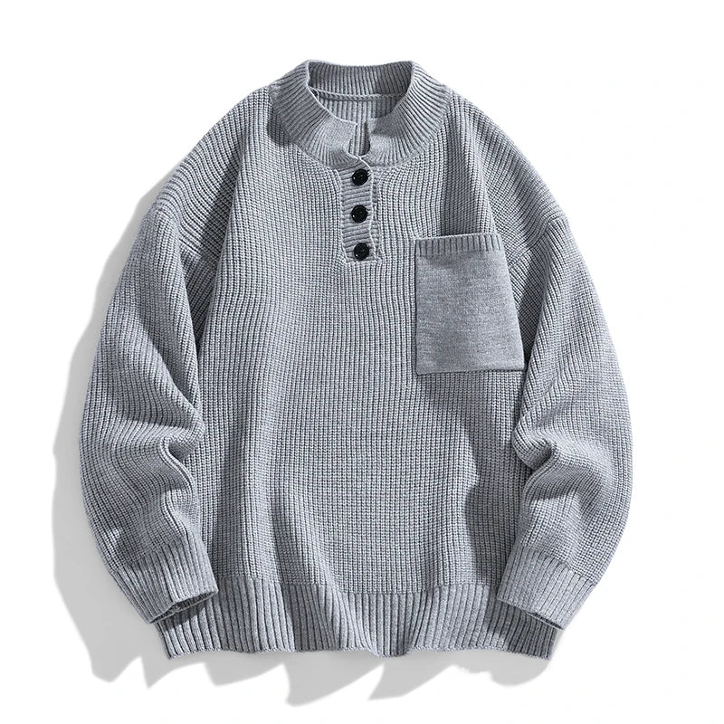 Thomas | Vinter sweater med lommer til mænd
