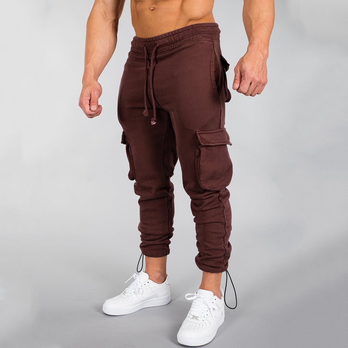 Frederik | Slim-fit cargo joggingbukser til mænd