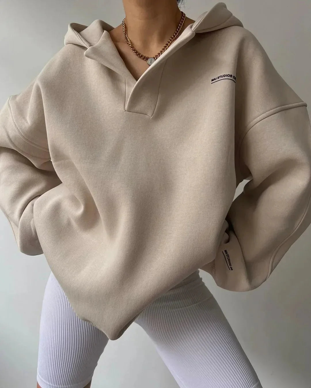 Nicoline | Chic Vinterhættetrøje for Stilfuld Komfort
