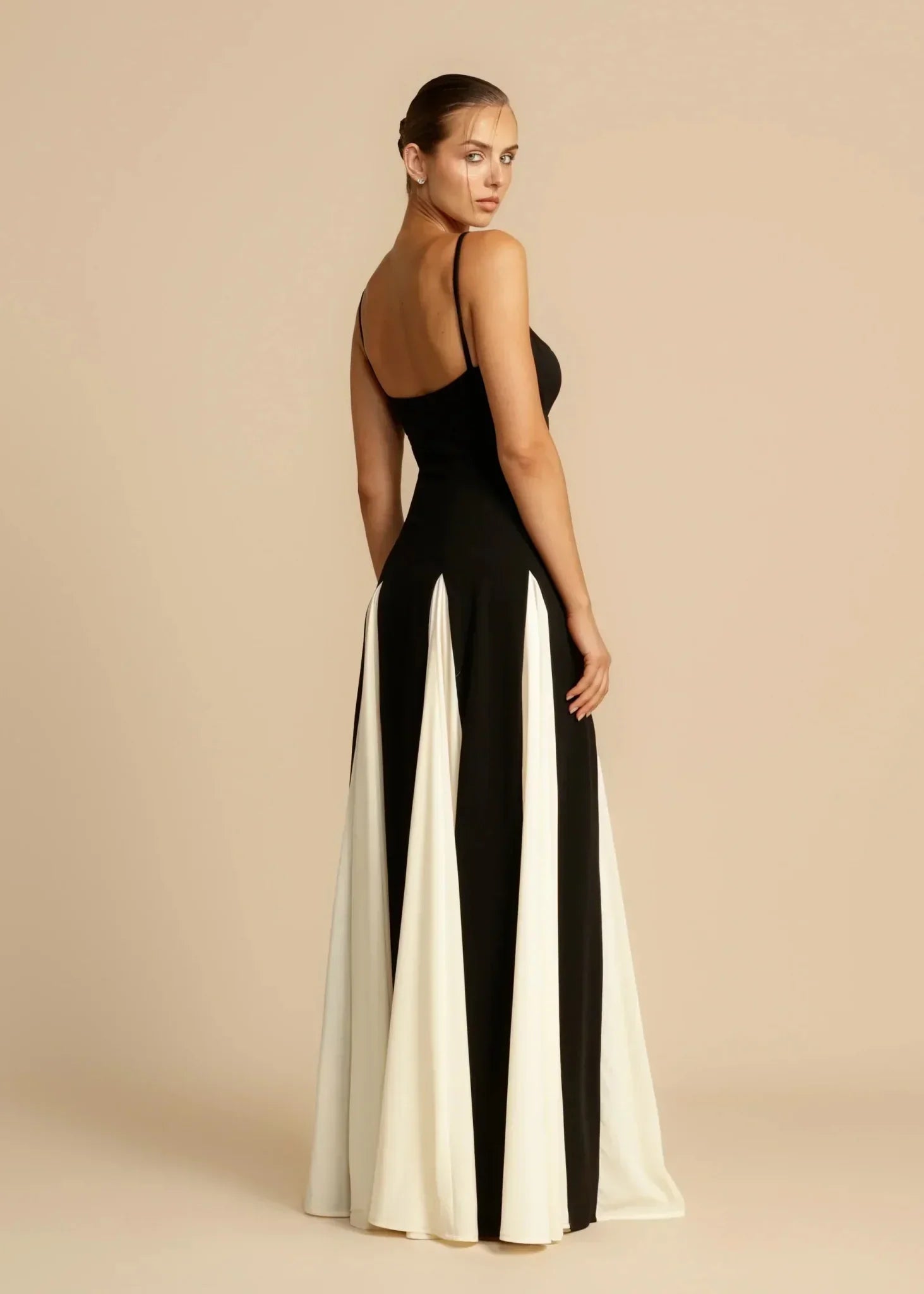 Elise | Elegant Maxi Kjole i To Farver