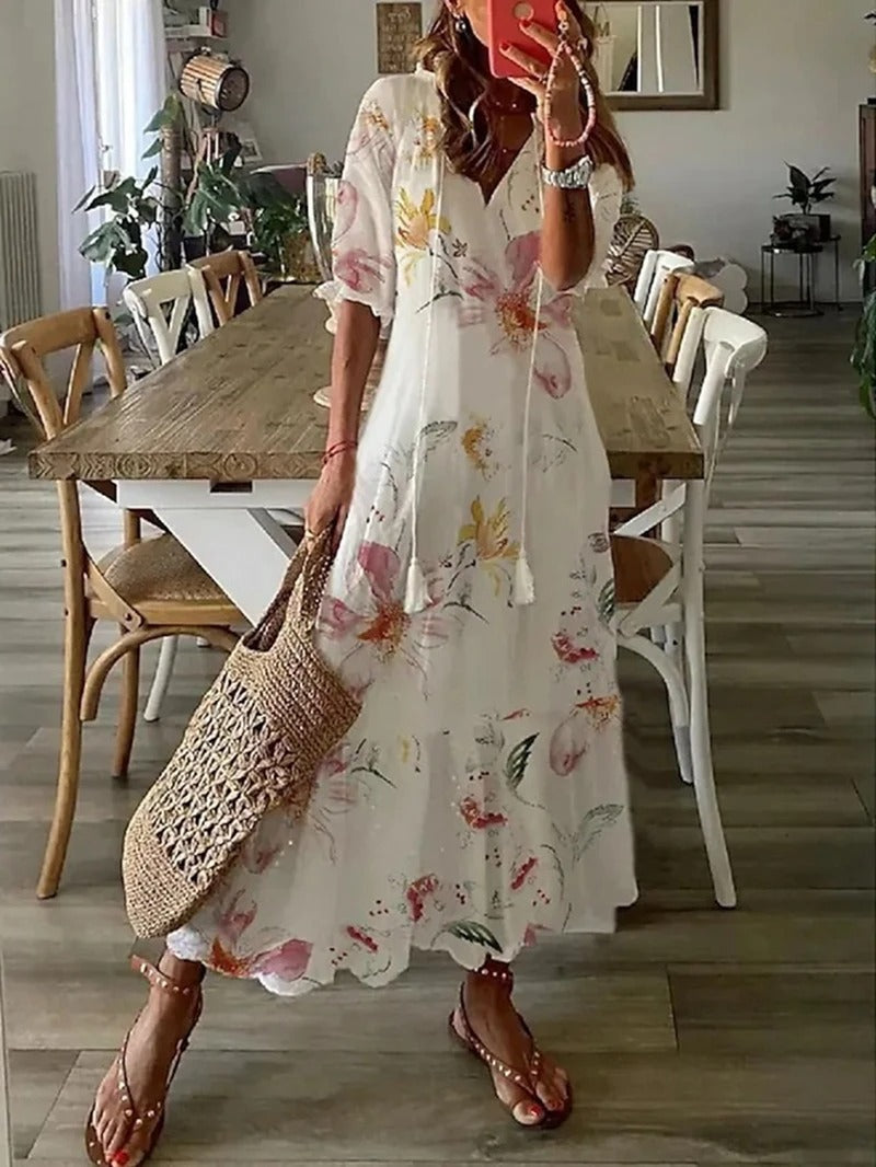 Selma | Elegant Kjole med Feminine Detaljer