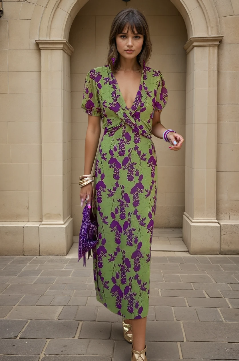Celia | Elegant Blomstret Kjole