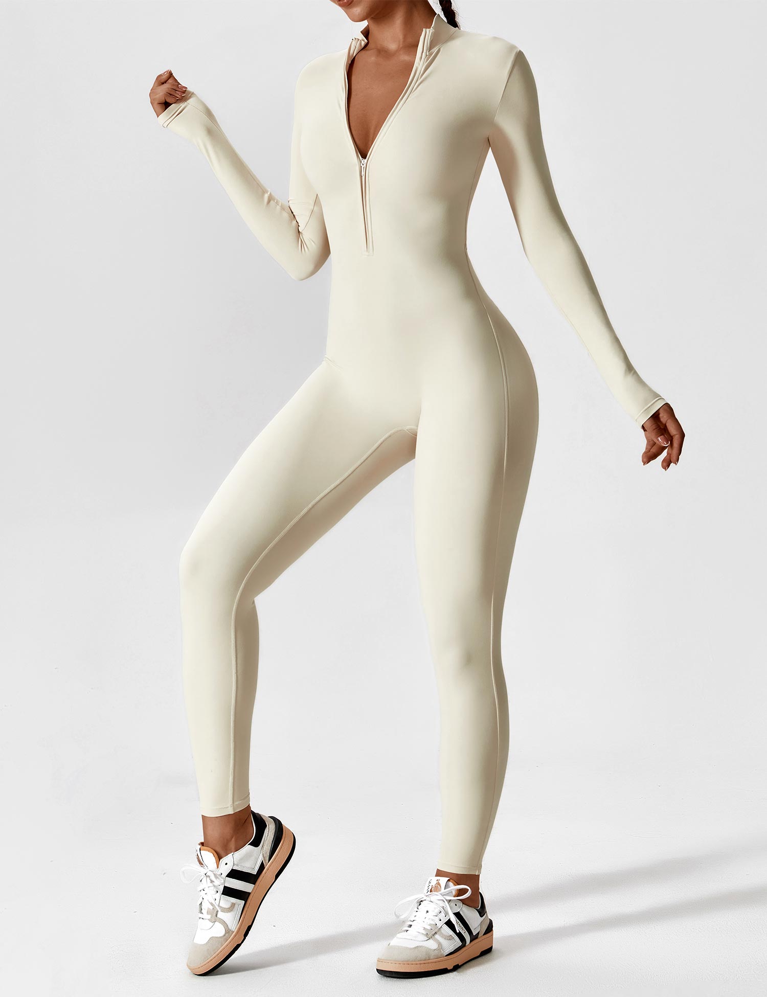 Helga | Elegant Premium Bodysuit med Lynlås