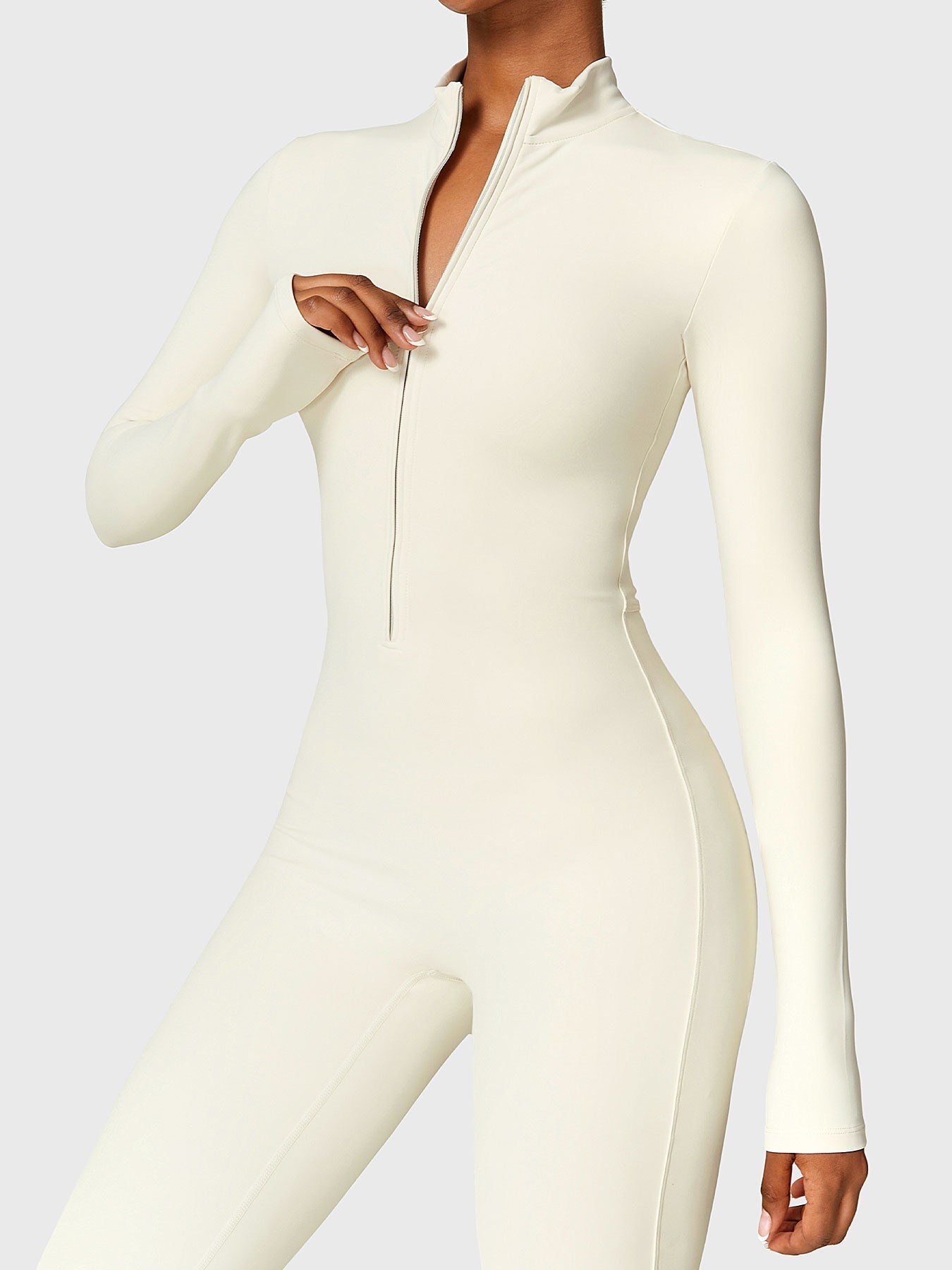 Helga | Elegant Premium Bodysuit med Lynlås