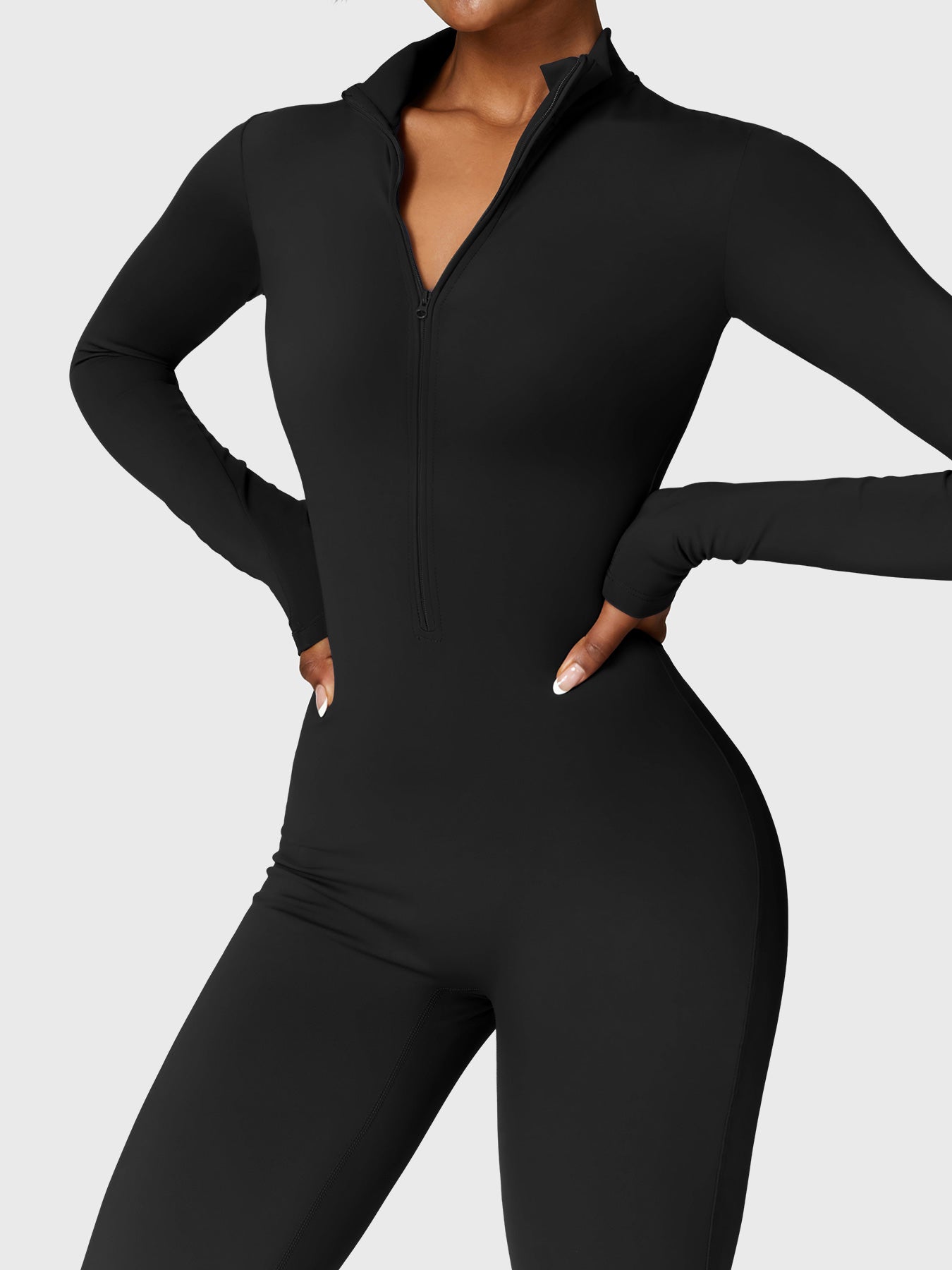 Helga | Elegant Premium Bodysuit med Lynlås