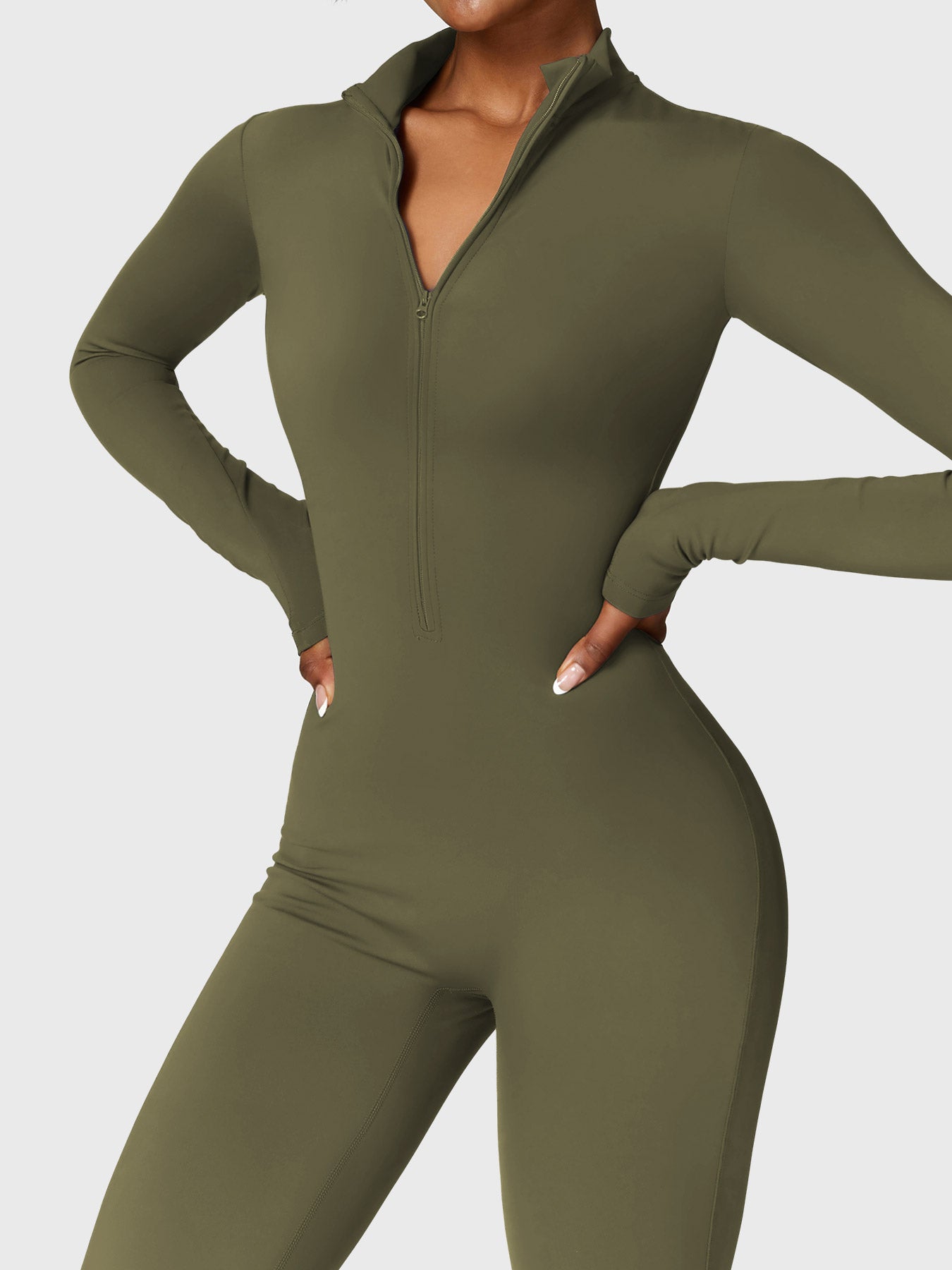 Helga | Elegant Premium Bodysuit med Lynlås
