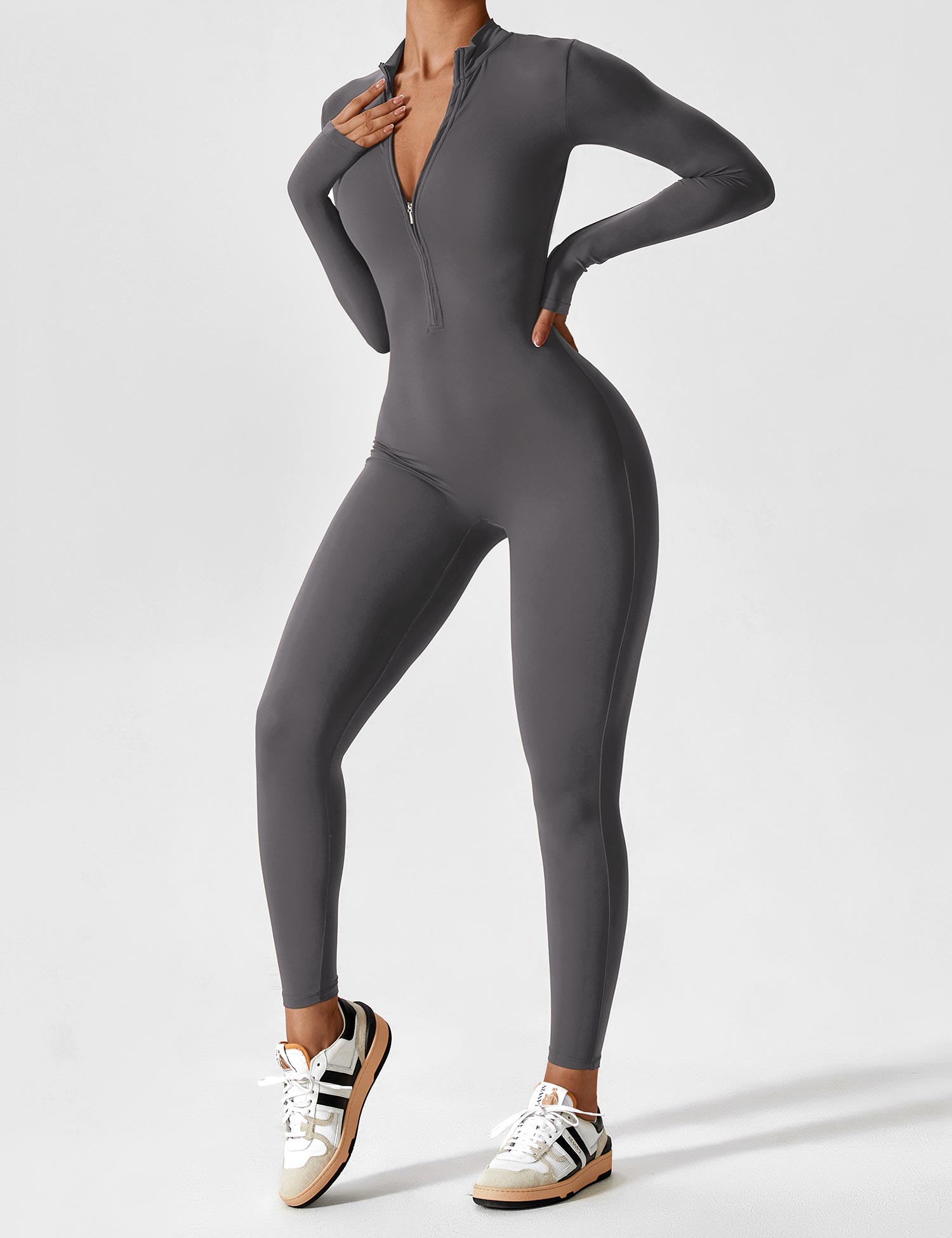 Helga | Elegant Premium Bodysuit med Lynlås