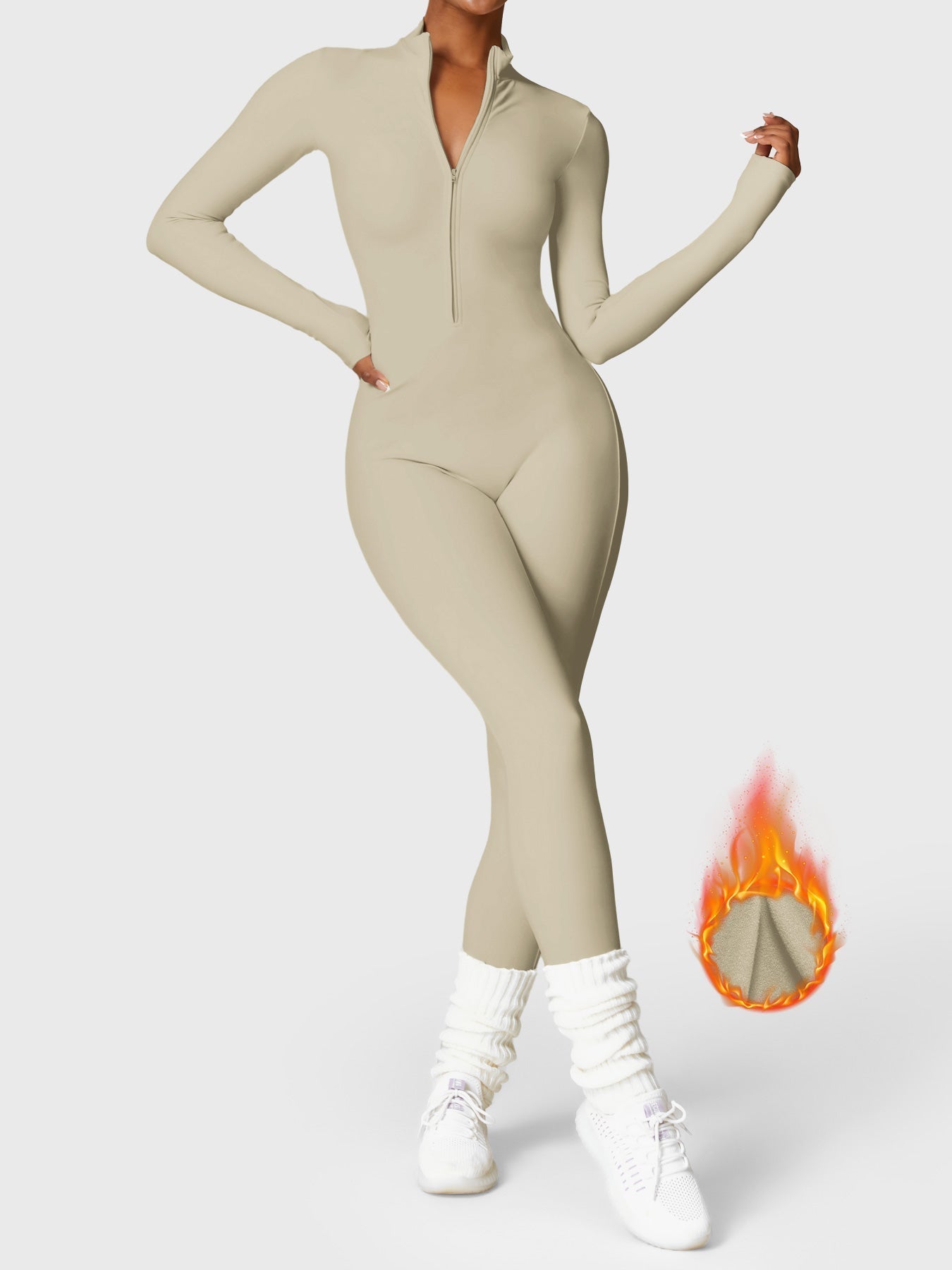 Helga | Elegant Premium Bodysuit med Lynlås